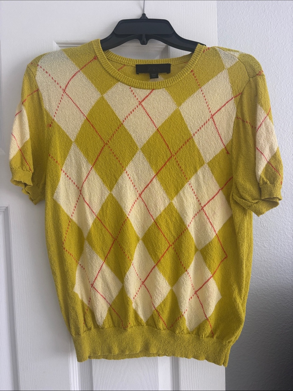 Zara argyle top